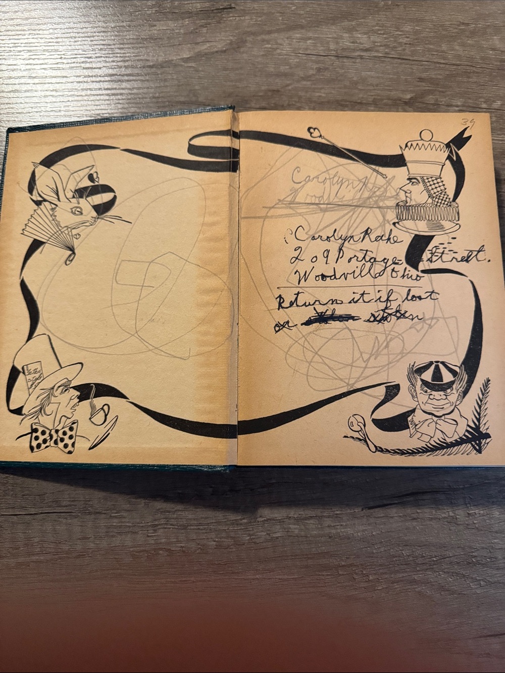 Alice in Wonderland by Lewis Carroll Hardcover Book - Picture 3 of 11